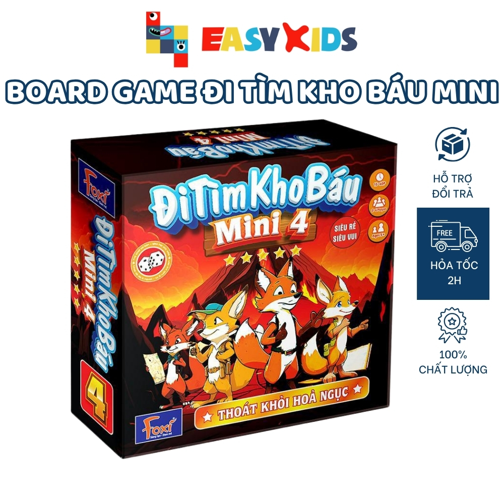 Đi tìm kho báu mini board game nhiều người chơi, đồ chơi chơi cùng bạn bè