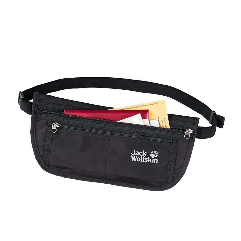 Túi bao tử Jack Wolfskin Document Belt De Luxe Black