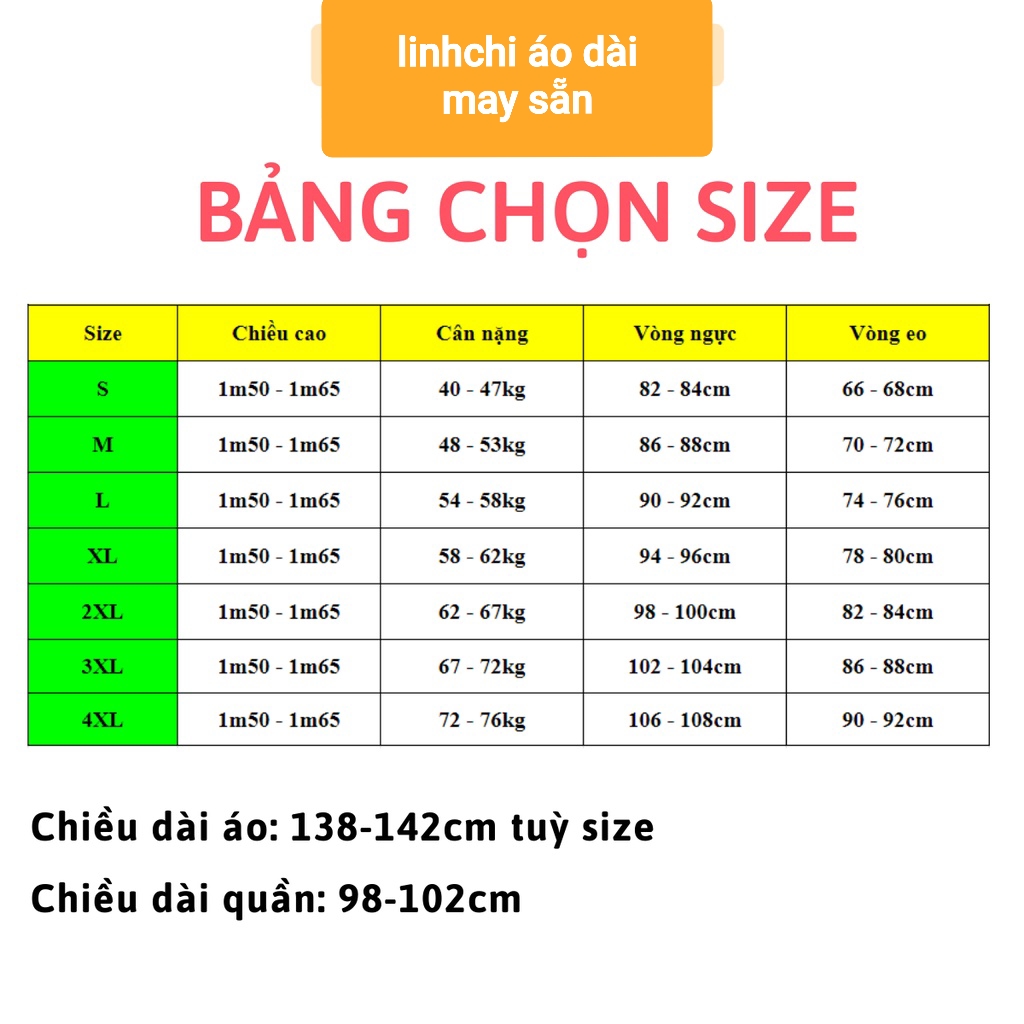 set áo dài xuân 2024