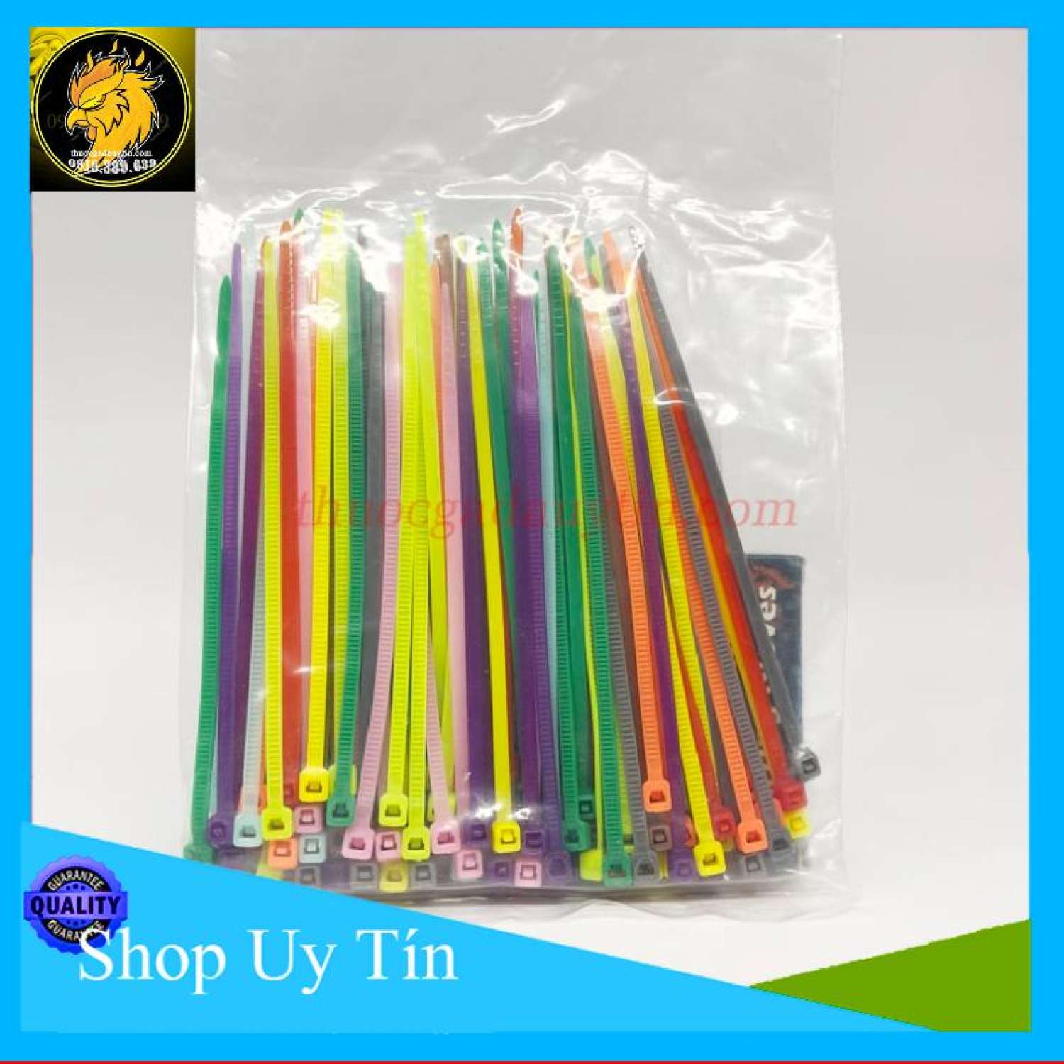 Dây rút chân gà 100 dây mix sẳn 10 màu