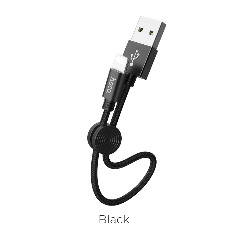 Cáp Sạc Nhanh Hoco X35 Dây Dù Lightning 2.4a Dài 0.25m