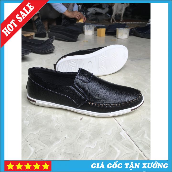 Giày nam - Giày Lười Nam Cao Cấp, Chất Da Mềm Mại