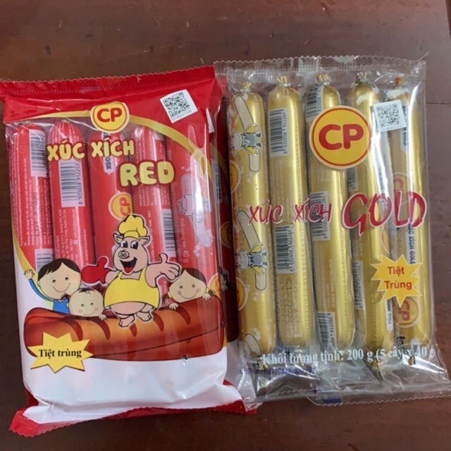 GÓI XÚC XÍCH CP HEO - BÒ GÓI 200G ( DATE LUÔN MỚI NHẤT )