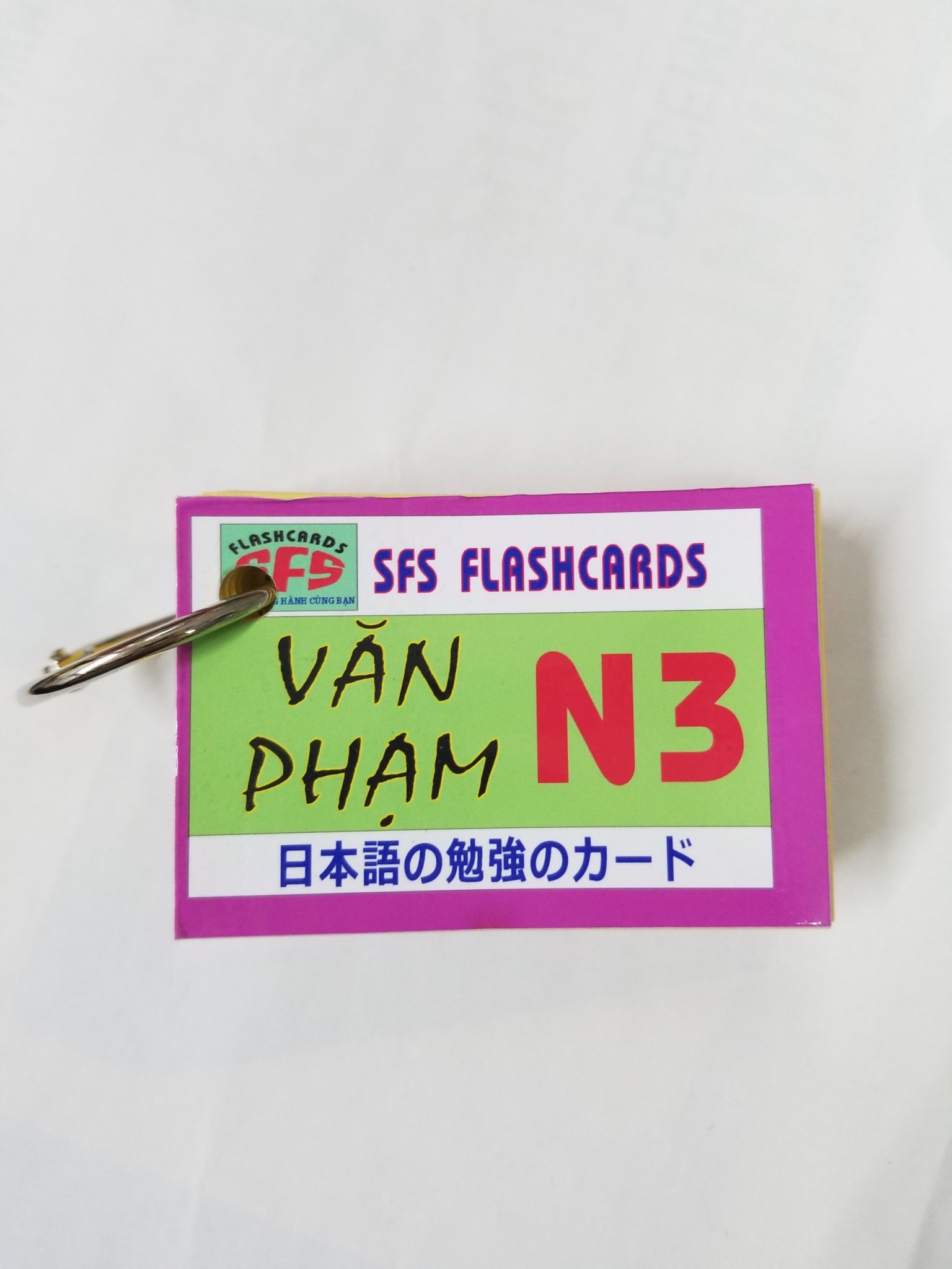 Thẻ học tiếng Nhật - Thẻ học Văn Phạm N3 (Chữ Hán)