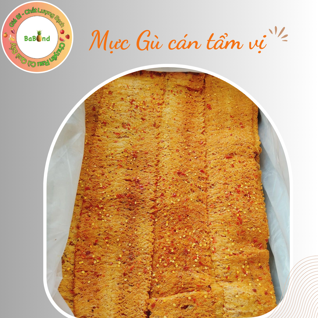 Mực cán tẩm vị - đặc sản Nha Trang