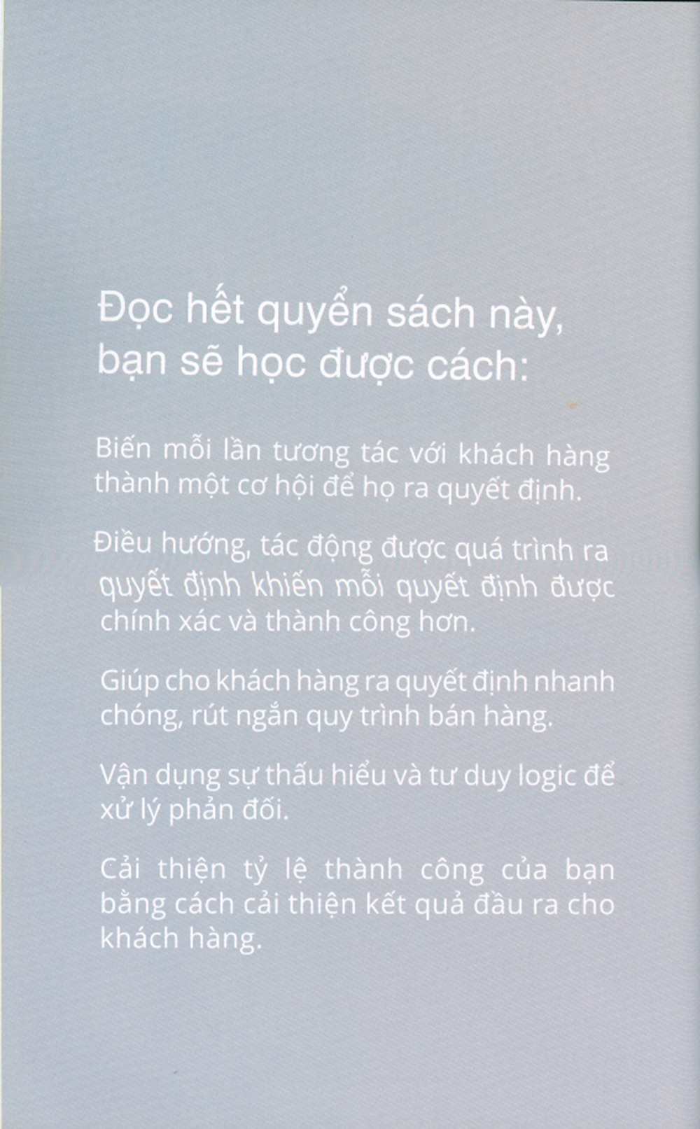 Chốt Sales - Đàm Phán Thành Công