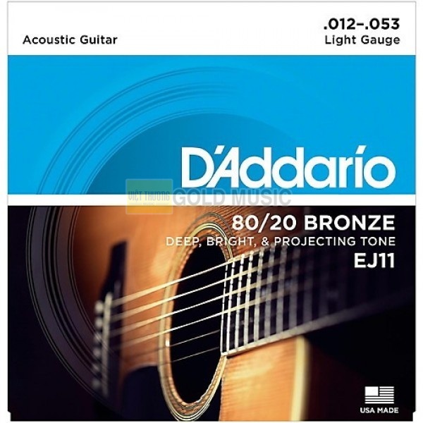 Dây Đàn Guitar Acoustic - D'Addario EJ11