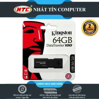 [HCM]USB 3.0 Kingston DT100G3 64GB (Đen) - Nhất Tín Computer