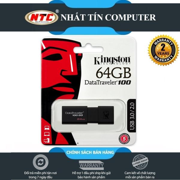 Bảng giá USB 3.0 Kingston DT100G3 64GB (Đen) - Nhất Tín Computer Phong Vũ