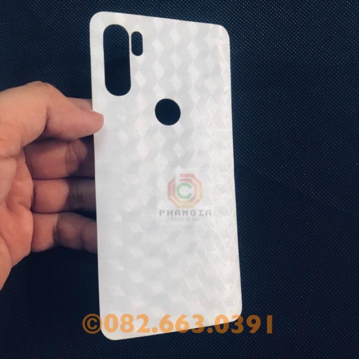 Skin carbon dán mặt lưng 3D Vsmart Active 3 bảo vệ máy ít trầy