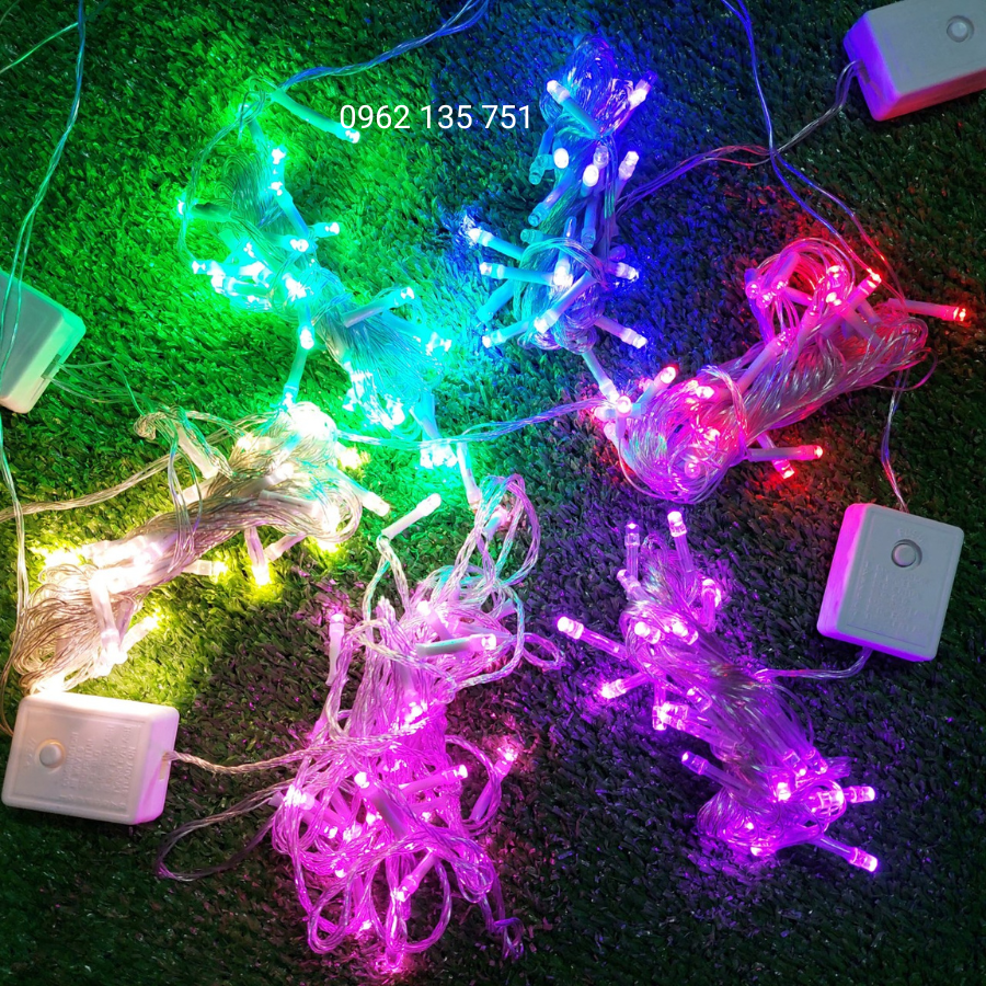 Dây đèn LED CHỚP Trang trí Noel - Dây dài 4,5m - 36 Bóng Nhiều màu