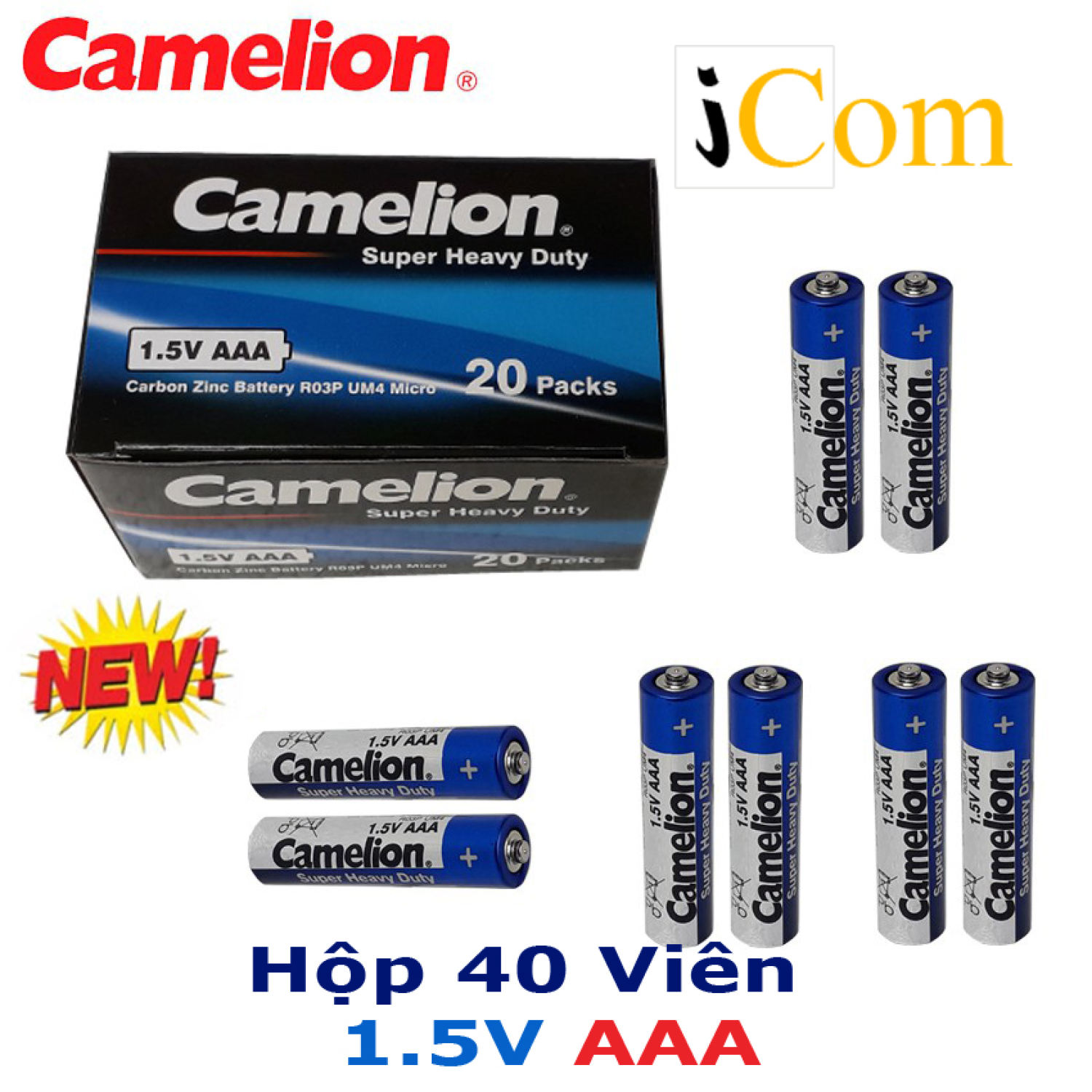 Hộp 40 viên pin AA Camelion