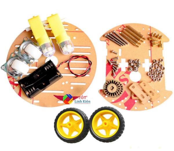 Khung Xe Robot Đa Hướng 4 Bánh V2 (Khung Tròn)