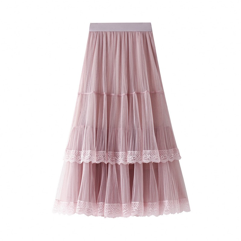 Chân váy công chúa ren lưới 2 tầng dễ thương free size VAY127