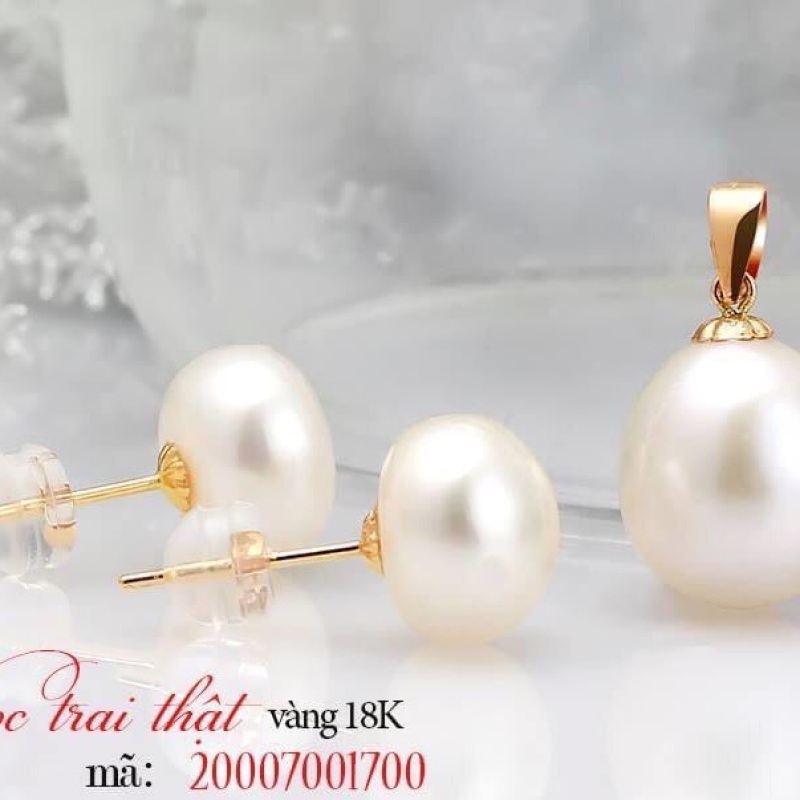 Combo hoa tai và mặt ngọc trai Sang trọng, quý phái