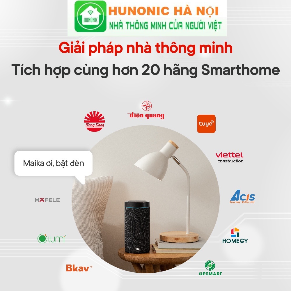 Loa thông minh Olli Maika - Trợ Lý Ảo Tiếng Việt, Điều Khiển Nhà Thông Minh, Nghe Nhạc, Giải Trí