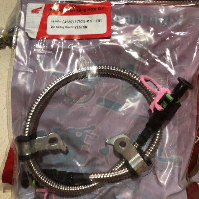 Dây dẫn xăng bọc Inox chống chuột xe Vision