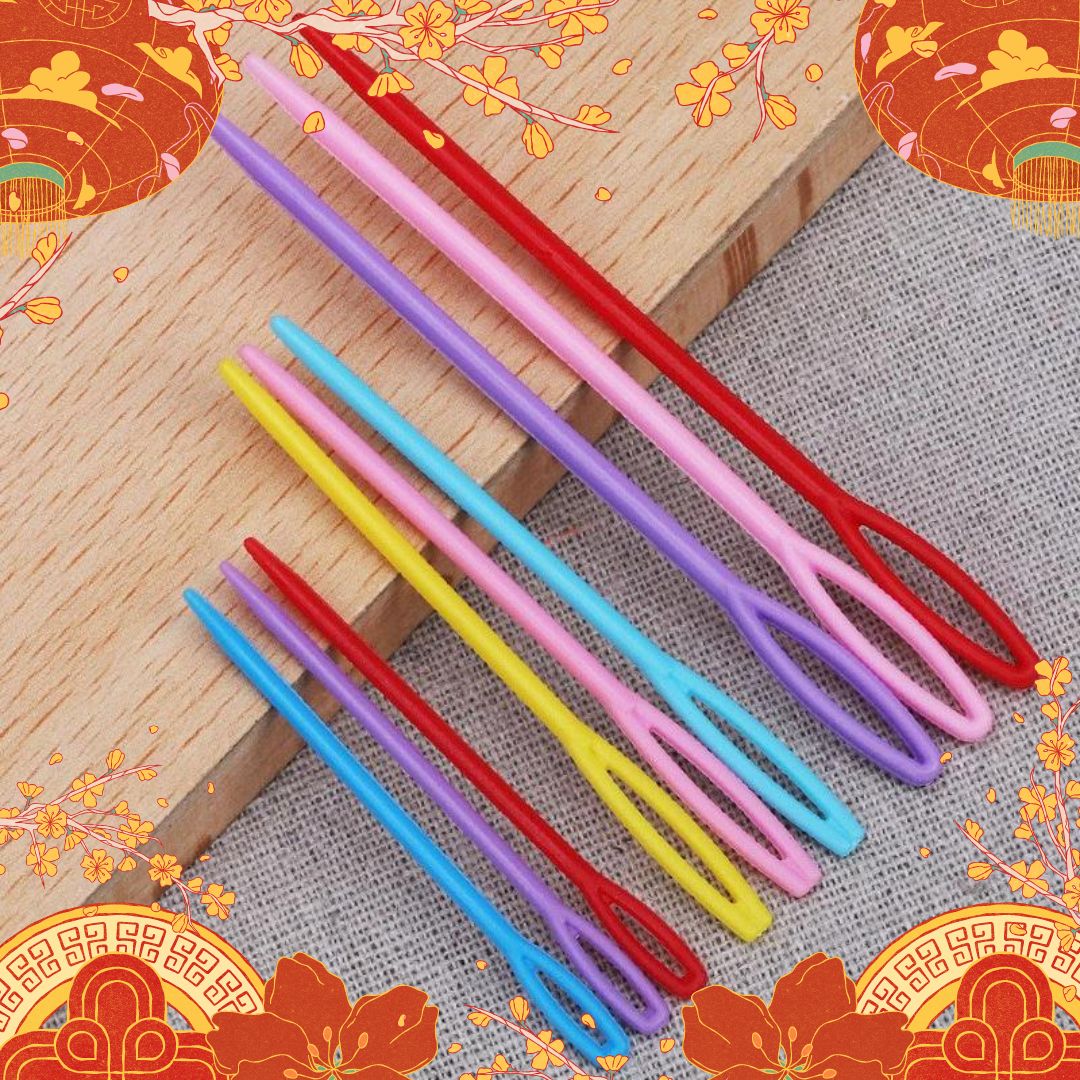 Kim khâu len nhựa| Kim khâu len đan móc handmade (10 cây/set)
