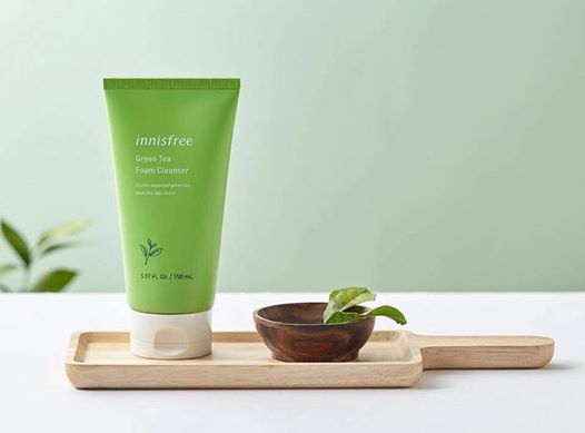 sữa rửa mặt trà xanh innisfree mẫu 2019