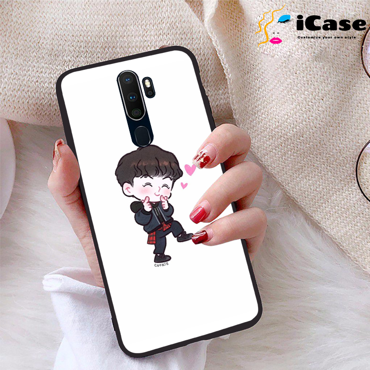 Ốp lưng Oppo A9 2020 viền dẻo TPU BST Chibi