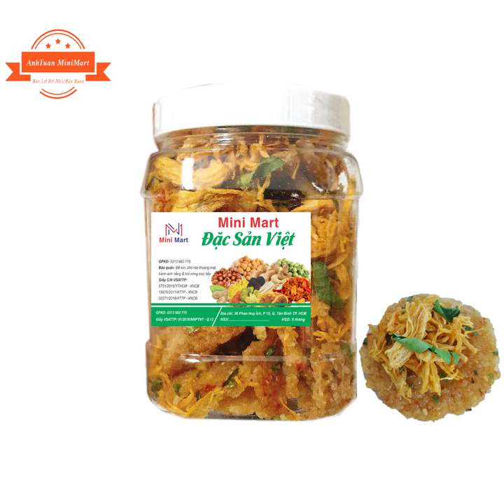 1Kg Cơm Cháy Lắc Khô Gà
