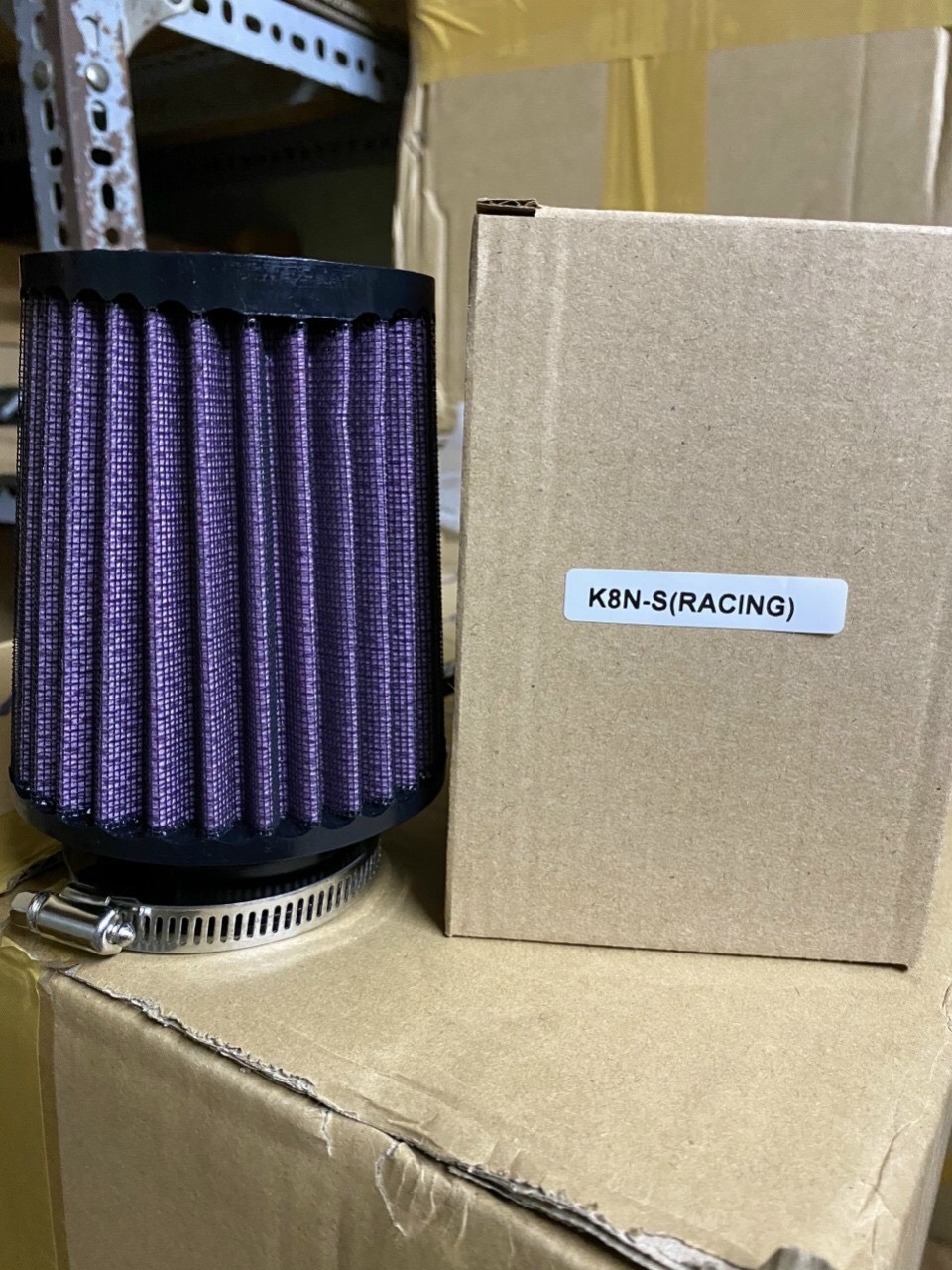 Lọc gió trụ 1280 KN xe máy.(Mini)