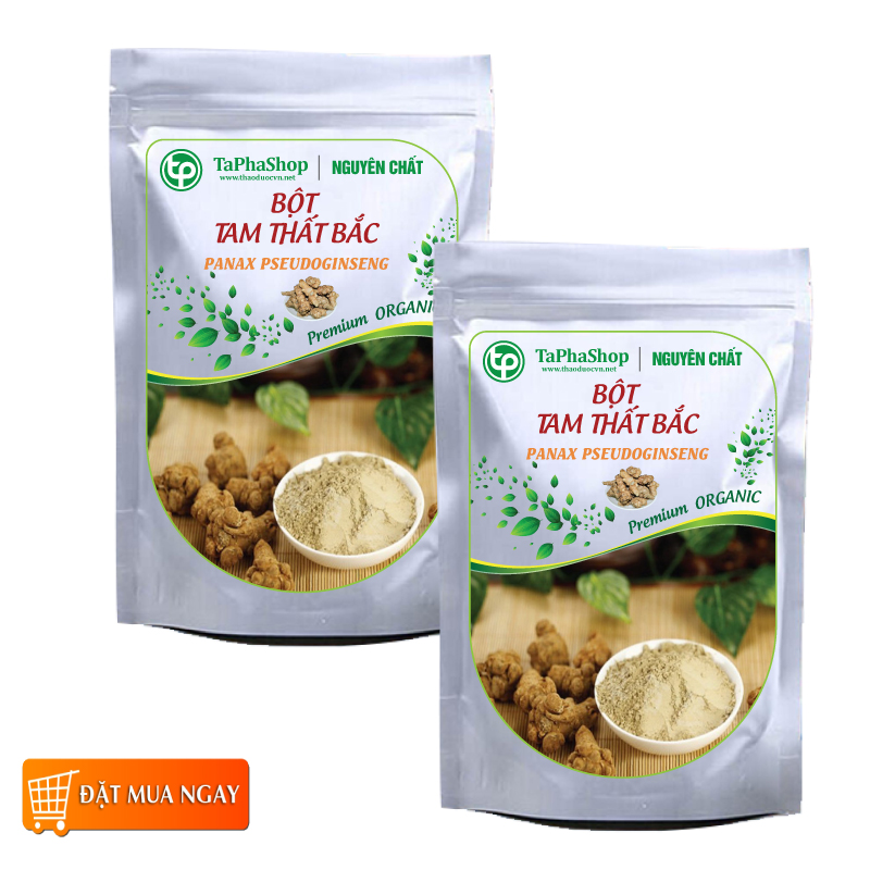 Bột tam thất bắc nguyên chất 200g - Thảo Dược Tấn Phát - Hàng sạch chất lượng cao hỗ trợ cải thiến sức khoẻ