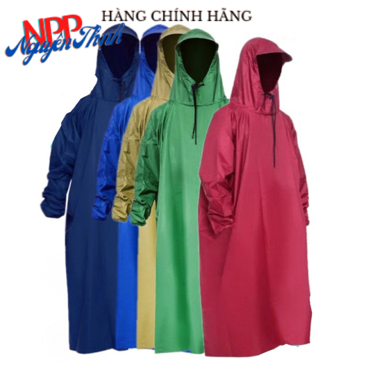 Áo Mưa Bít ( Không xẻ tà) 1m4 Vải Dù Cao Cấp -Không Thấm nước (CÓ NHIỀU MÀU LỰA CHON)