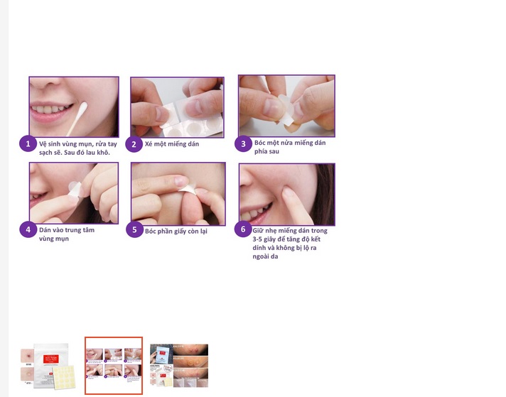 Miếng Dán Mụn COSRX Hàn Quốc