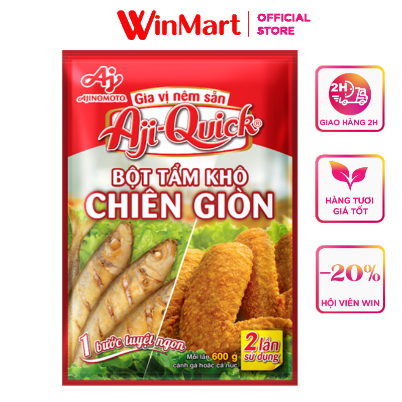 [Siêu thị WinMart] - Bột tẩm khô chiên giòn Aji-Quick gói 84g