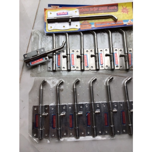 Chốt cửa dọc, chốt dọc inox 10phân, 15phân, 25phân