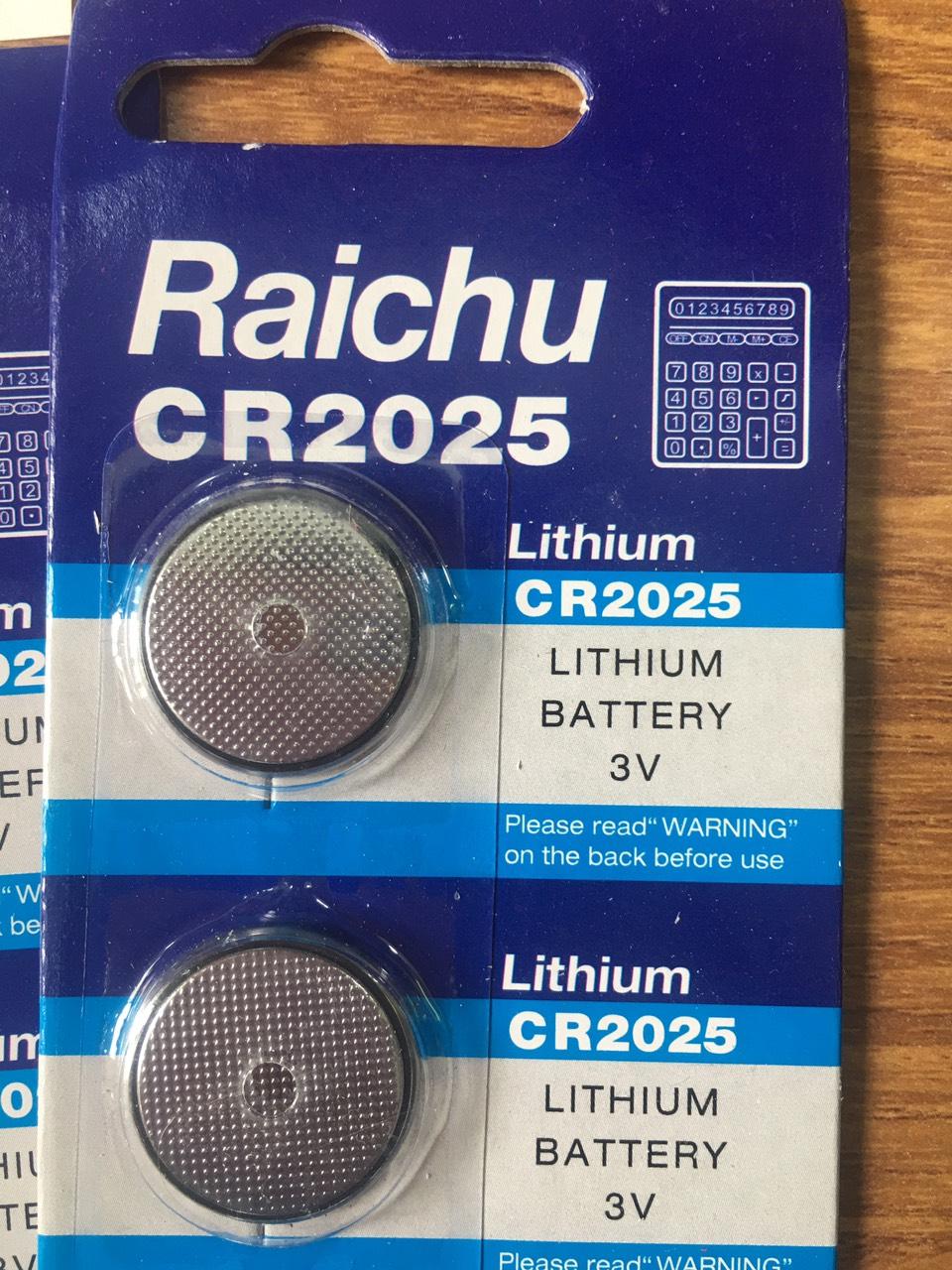 Vỉ 2 viên Pin CMOS CR2025 CR2016 máy tính lithium 3V , Pin máy tính bỏ túi , remote xe hơi lithium 3V