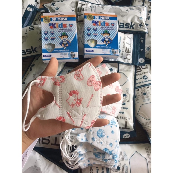 (10 cái) Khẩu Trang Em Bé 5D Mask Duy Quân Dễ Thương
