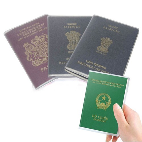 Bộ 2 Vỏ bọc bảo vệ hộ chiếu có khe nhét thẻ.
