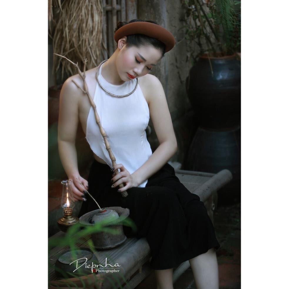 Bộ yếm đụp cô tấm - Yếm đụp chụp sen