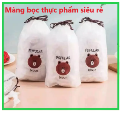 bán lẻ 100 cái màng bọc thực phẩm nilong co giãn
