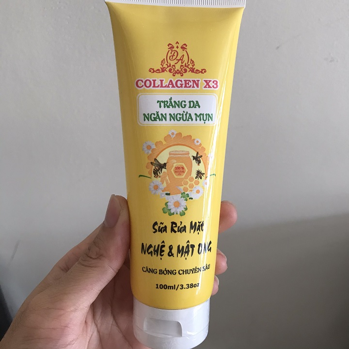 [HCM]Sữa rửa mặt nghệ và mật ong collagen x3