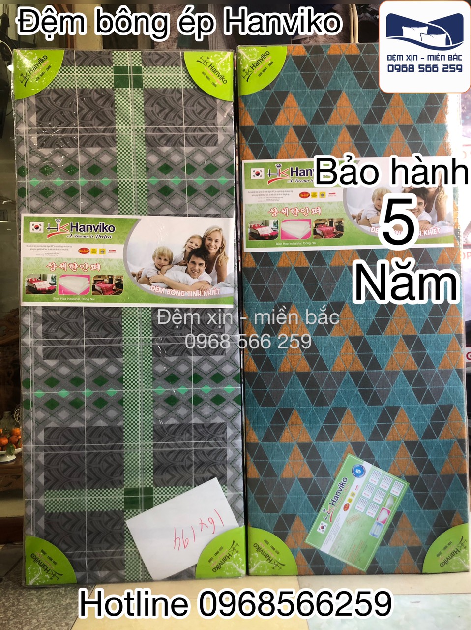 Đệm bông ép hàn quốc HK HanviKo.