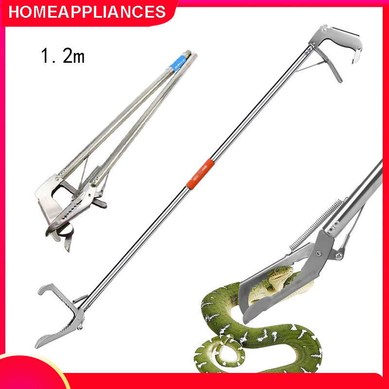 1.2m tay cầm kẹp rắn có thể gập lại dụng cụ bắt rắn bò sát kẹp，sản phẩm ngoài trời