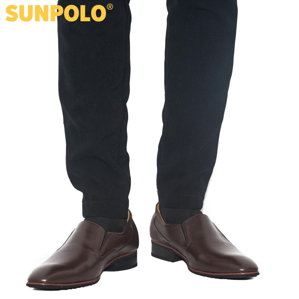 Giày Tây Nam Da Bò SUNPOLO SUMU6673 (Đen, Nâu)
