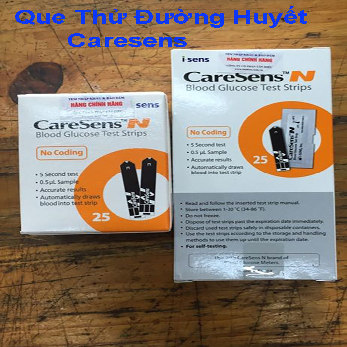 Que Thử Đường Huyết Caresens N Hàn Quốc