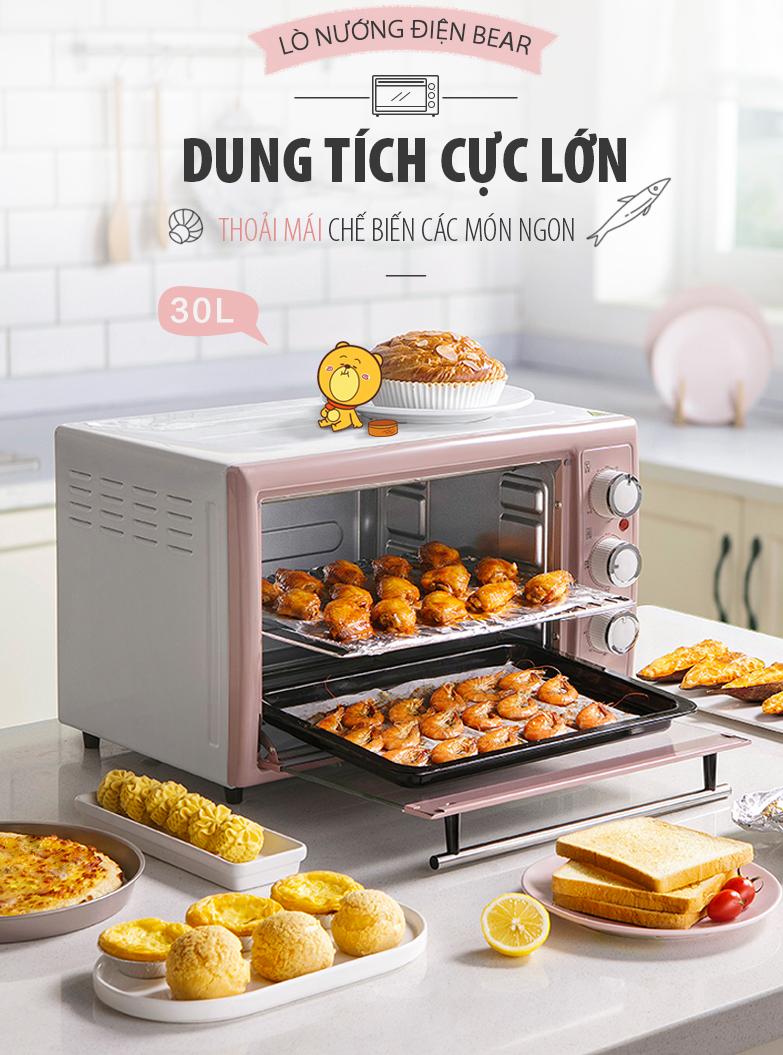 Phụ kiện thuận lợi - lò nướng điện 30l