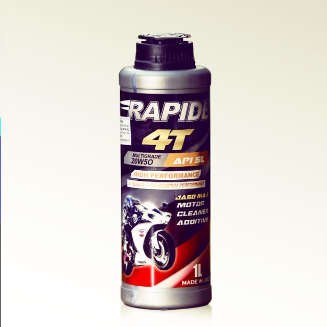 Nhớt xe số cao cấp rapide 4t 20w50 api sl 800ml / 1l