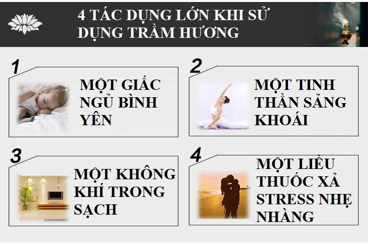 Thác Khói Trầm Hương Thác Sen 4 Tầng Cao Cấp