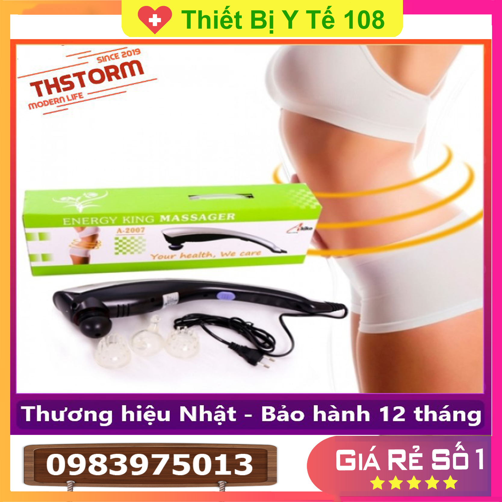 Máy Massage Cầm Tay Nhật Bản Akiko A-2007