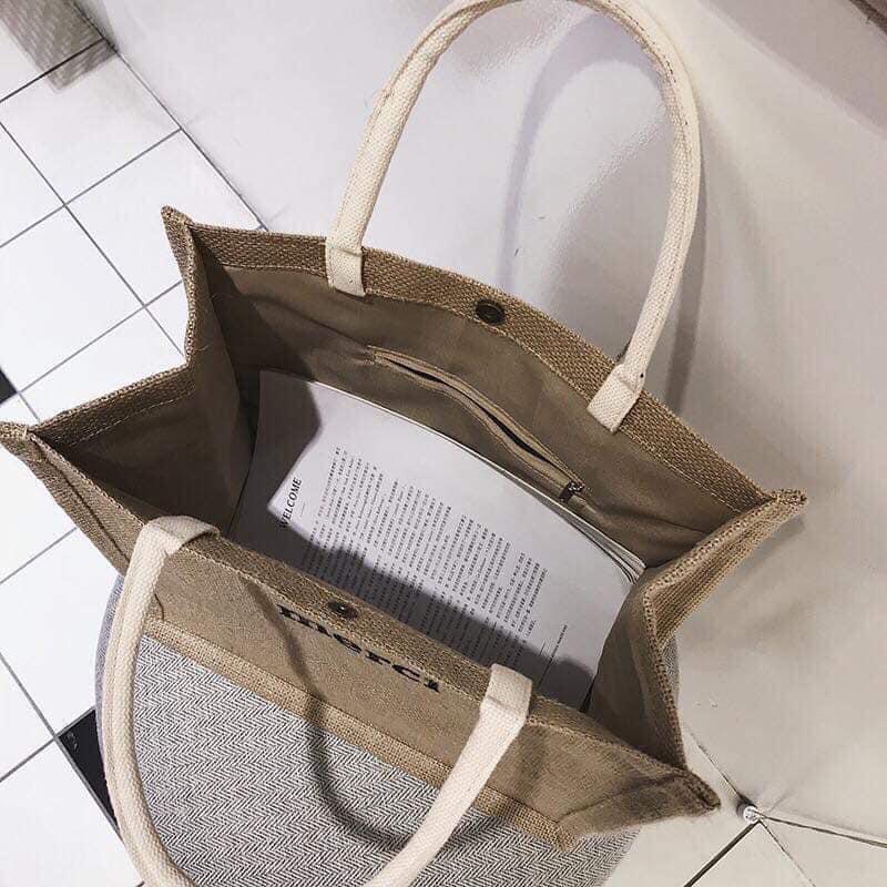 Túi Tote Vải Bố Merci Hot Trend