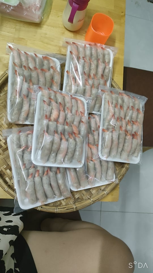 Chả ram tôm đất Bình Định cỡ lớn (20 vỉ - 10kg)