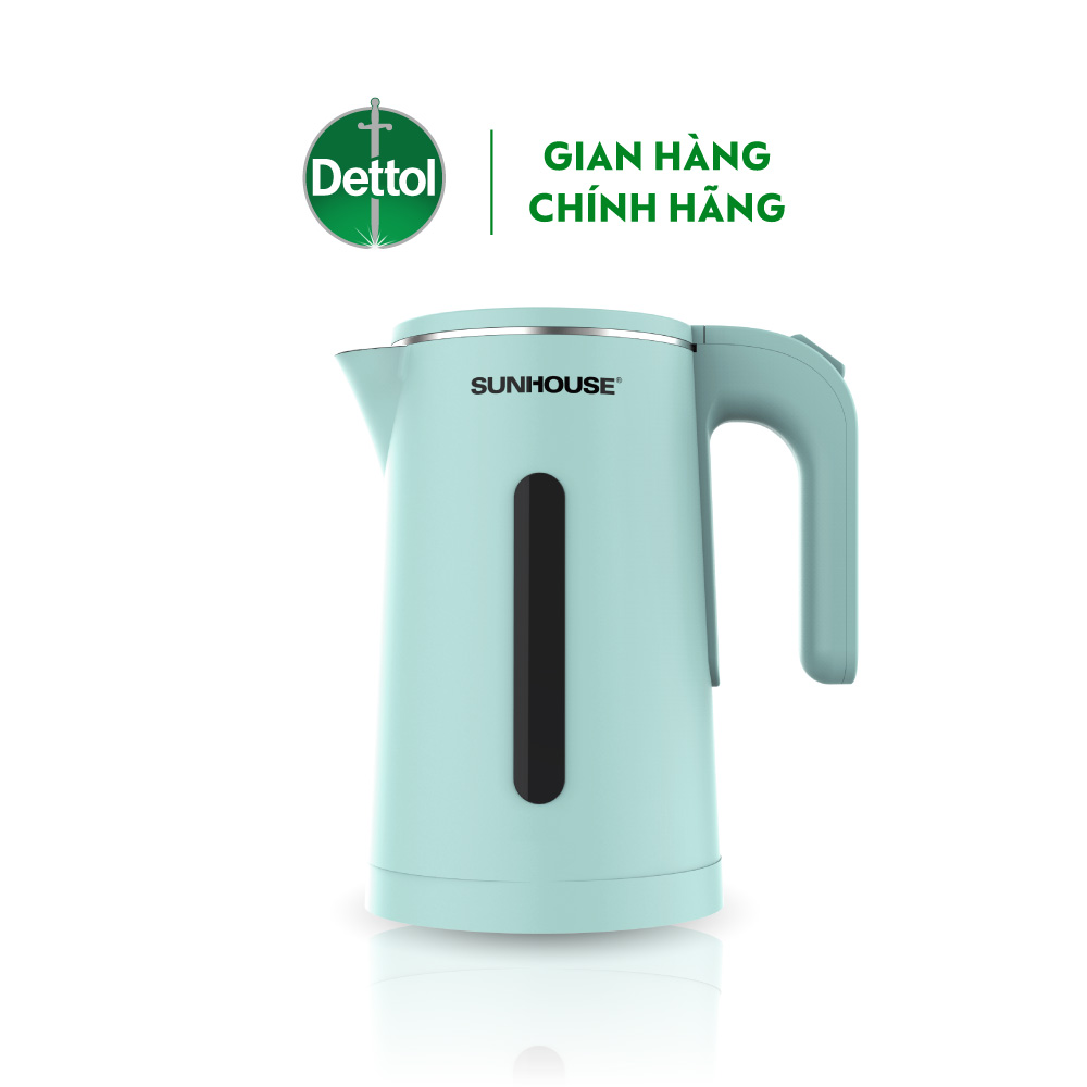 [Quà tặng không bán]  Bình đun siêu tốc inox 2 lớp Sunhouse