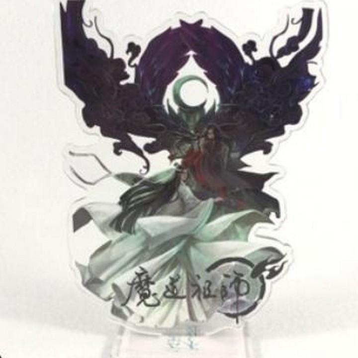 Standee Ma Đạo Tổ Sư Lam Vong Cơ Ngụy Vô Tiện Trần Tình Lệnh đôi cánh hắc dực Tượng Acrylic Standee Anime mica mô hình trưng bày Tiêu Chiến Vương Nhất Bác