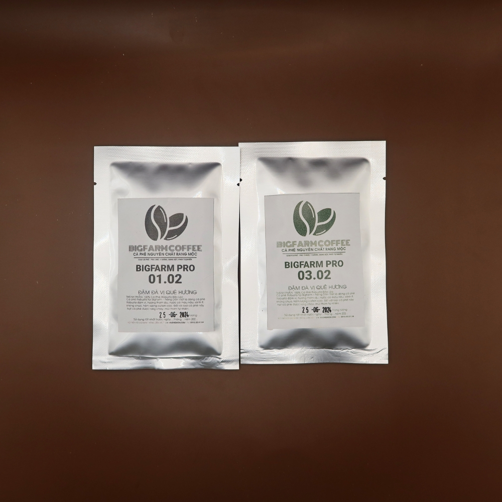 Combo đặc biệt xay bột  Combo 25g cà phê Pro 1.2+ 25g cà phê Pro 3.2 Cà